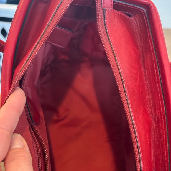 Celine Red Tote with Gold Details - Picture 16 of 16